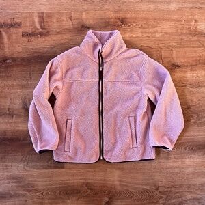 Gap Women's Sherpa Fleece Jacket in Pink Size Large